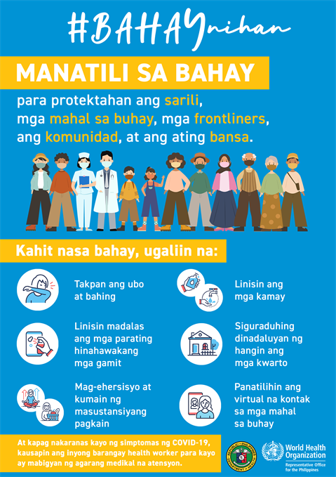 Infographic visualising the recommended advice.